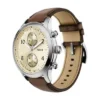 Montre multifonction Bennett en cuir marron Montre multifonction Bennett en cuir marron