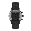 Montre multifonction Bennett en cuir noir