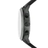 Montre multifonction Bennett en cuir noir