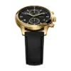 Montre multifonction Bennett en cuir noir