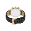 Montre multifonction Bennett en cuir noir