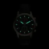 Montre multifonction Bennett en cuir noir