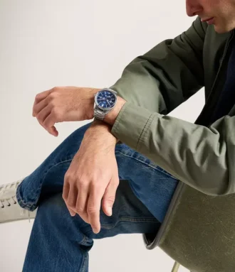 Montre multifonction en acier inoxydable Pearson