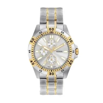 Montre multifonction Garrett en acier inoxydable bicolore