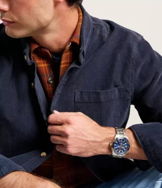 Montre multifonction Garrett en acier inoxydable bicolore