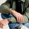 Montre multifonction Garrett en cuir marron Montre multifonction Garrett en cuir marron