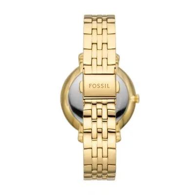 Montre multifonction Jacqueline Sun Moon en acier inoxydable doré Montre multifonction Jacqueline Sun Moon en acier inoxydable doré