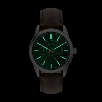 Montre multifonction Pearson en cuir marron Montre multifonction Pearson en cuir marron
