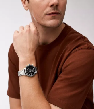 Montre multifonction Rhett en acier inoxydable