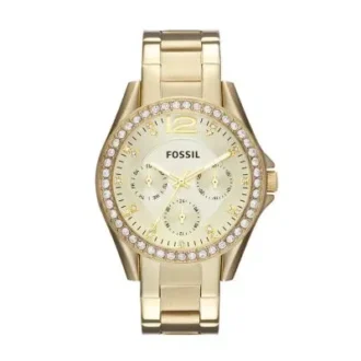 Montre multifonction Riley en acier inoxydable doré Montre multifonction Riley en acier inoxydable doré