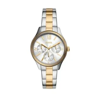 Montre multifonction Rye en acier inoxydable bicolore