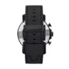 Montre Nate Chronograph en cuir noir