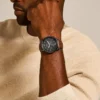 Montre Neutra Chronograph en cuir ambré Montre Neutra Chronograph en cuir ambré