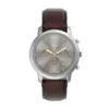 Montre Neutra Chronograph en cuir marron