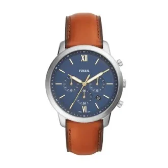 Montre Neutra Chronograph en cuir marron