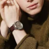 Montre Neutra Chronograph en cuir marron
