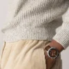Montre Neutra Chronograph en cuir marron