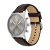 Montre Neutra Chronograph en cuir marron