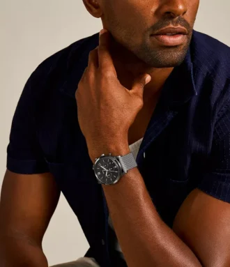 Montre Neutra Chronograph Smoke en acier inoxydable