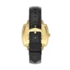 Montre Nick Jonas x Fossil Machine Luxe à trois aiguilles en cuir croco noir