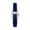 Montre Raquel Mini à deux aiguilles en velours bleu Montre Raquel Mini à deux aiguilles en velours bleu