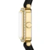 Montre Raquel Mini à deux aiguilles en velours noir Montre Raquel Mini à deux aiguilles en velours noir