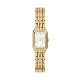 Montre Raquel Mini à trois aiguilles en acier inoxydable doré