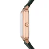 Montre Raquel à trois aiguilles avec date, cuir Croco LiteHide™ vert Montre Raquel à trois aiguilles avec date, cuir Croco LiteHide™ vert