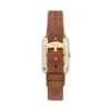Montre Raquel à trois aiguilles avec date, cuir marron moyen Montre Raquel à trois aiguilles avec date, cuir marron moyen