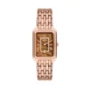 Montre Raquel à trois aiguilles avec date, en acier inoxydable doré rose Montre Raquel à trois aiguilles avec date, en acier inoxydable doré rose