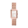 Montre Raquel à trois aiguilles avec date, en acier inoxydable doré rose Montre Raquel à trois aiguilles avec date, en acier inoxydable doré rose