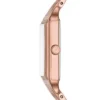 Montre Raquel à trois aiguilles avec date, en acier inoxydable doré rose Montre Raquel à trois aiguilles avec date, en acier inoxydable doré rose