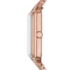 Montre Raquel à trois aiguilles avec date, en acier inoxydable doré rose Montre Raquel à trois aiguilles avec date, en acier inoxydable doré rose