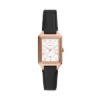 Montre Raquel à trois aiguilles avec date, en cuir LiteHide™ noir Montre Raquel à trois aiguilles avec date, en cuir LiteHide™ noir