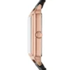 Montre Raquel à trois aiguilles avec date, en cuir LiteHide™ noir Montre Raquel à trois aiguilles avec date, en cuir LiteHide™ noir