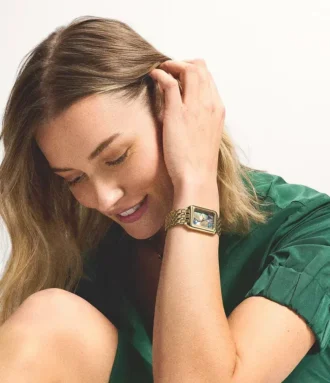 Montre Raquel à trois aiguilles et date en acier inoxydable
