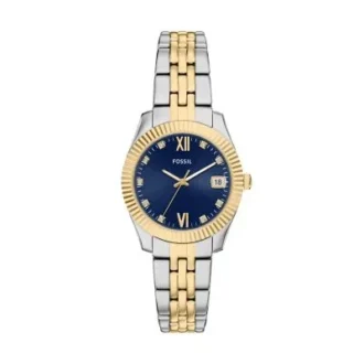 Montre Scarlette à trois aiguilles en acier inoxydable bicolore