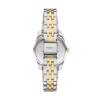 Montre Scarlette à trois aiguilles et date, en acier inoxydable bicolore