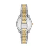 Montre Scarlette à trois aiguilles et date, en acier inoxydable bicolore
