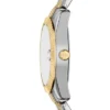 Montre Scarlette à trois aiguilles et date, en acier inoxydable bicolore