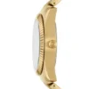 Montre Scarlette à trois aiguilles et date en acier inoxydable doré