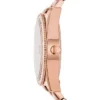 Montre Scarlette à trois aiguilles et date en acier inoxydable doré rose