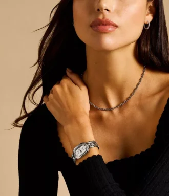 Montre Sloan à trois aiguilles en acier inoxydable