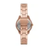 Montre Stella à trois aiguilles avec date, en acier inoxydable doré rose Montre Stella à trois aiguilles avec date, en acier inoxydable doré rose