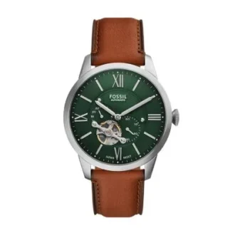 Montre Townsman automatique en cuir marron