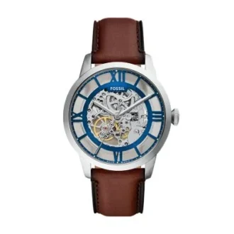 Montre Townsman automatique en cuir marron