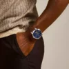 Montre Townsman automatique en cuir marron