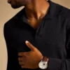 Montre Townsman automatique en cuir marron