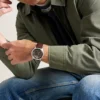 Montre Townsman automatique en cuir marron