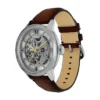 Montre Townsman automatique en cuir marron